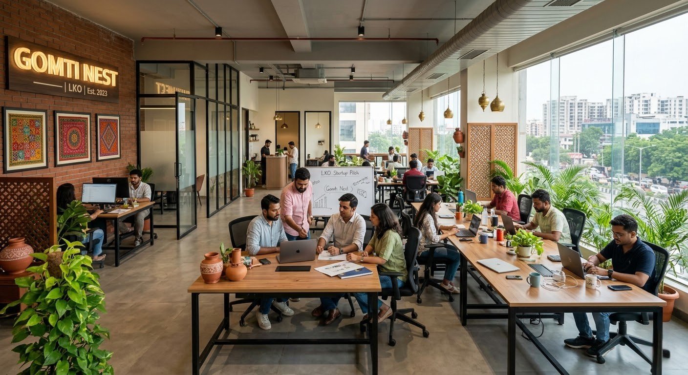 Co-Working Space Interior Design in Lucknow_ Trends and Execution