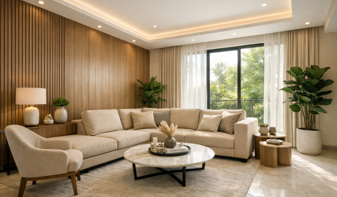 Modern Living Room Design in Lucknow