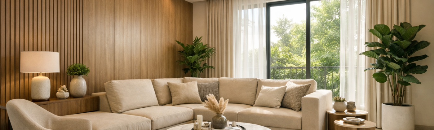 Modern Living Room Design in Lucknow
