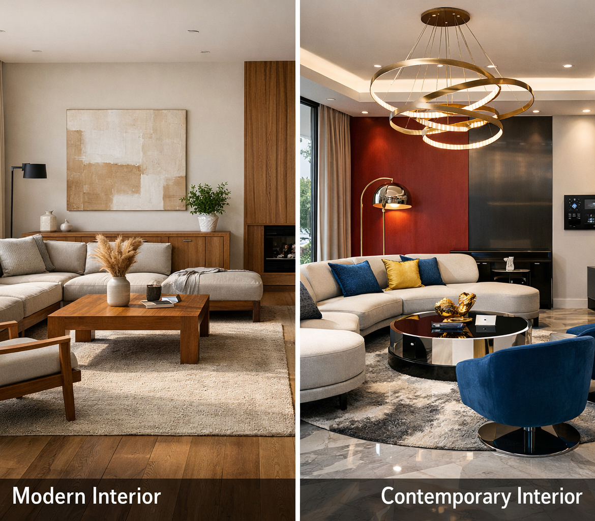 Modern vs. Contemporary Interior Design: What's the Difference?